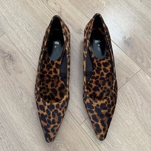 Zara Women's Leopard Print Flats
